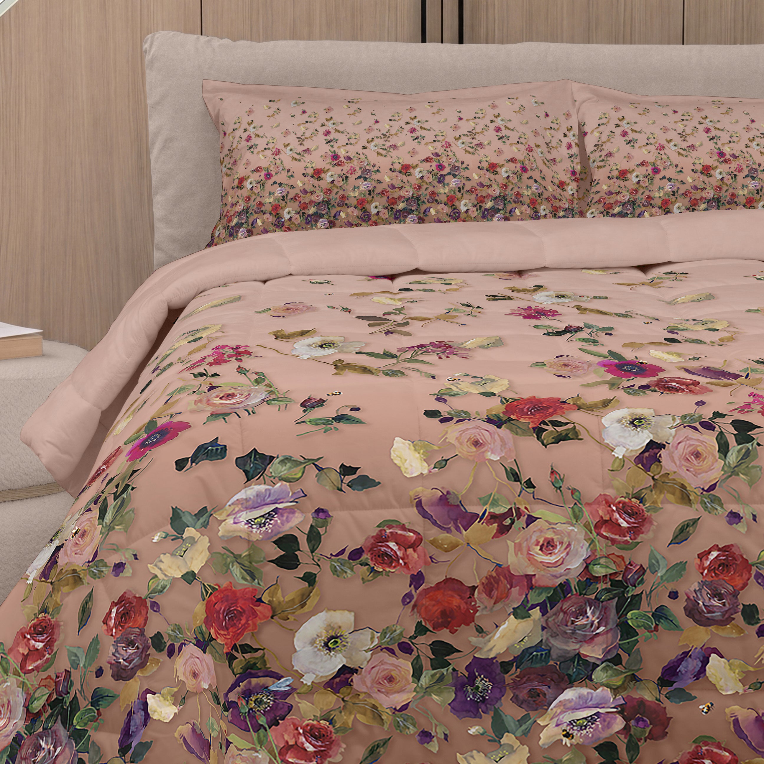 Trapunta Raso 300 Fili NETTARE Letto Fazzini