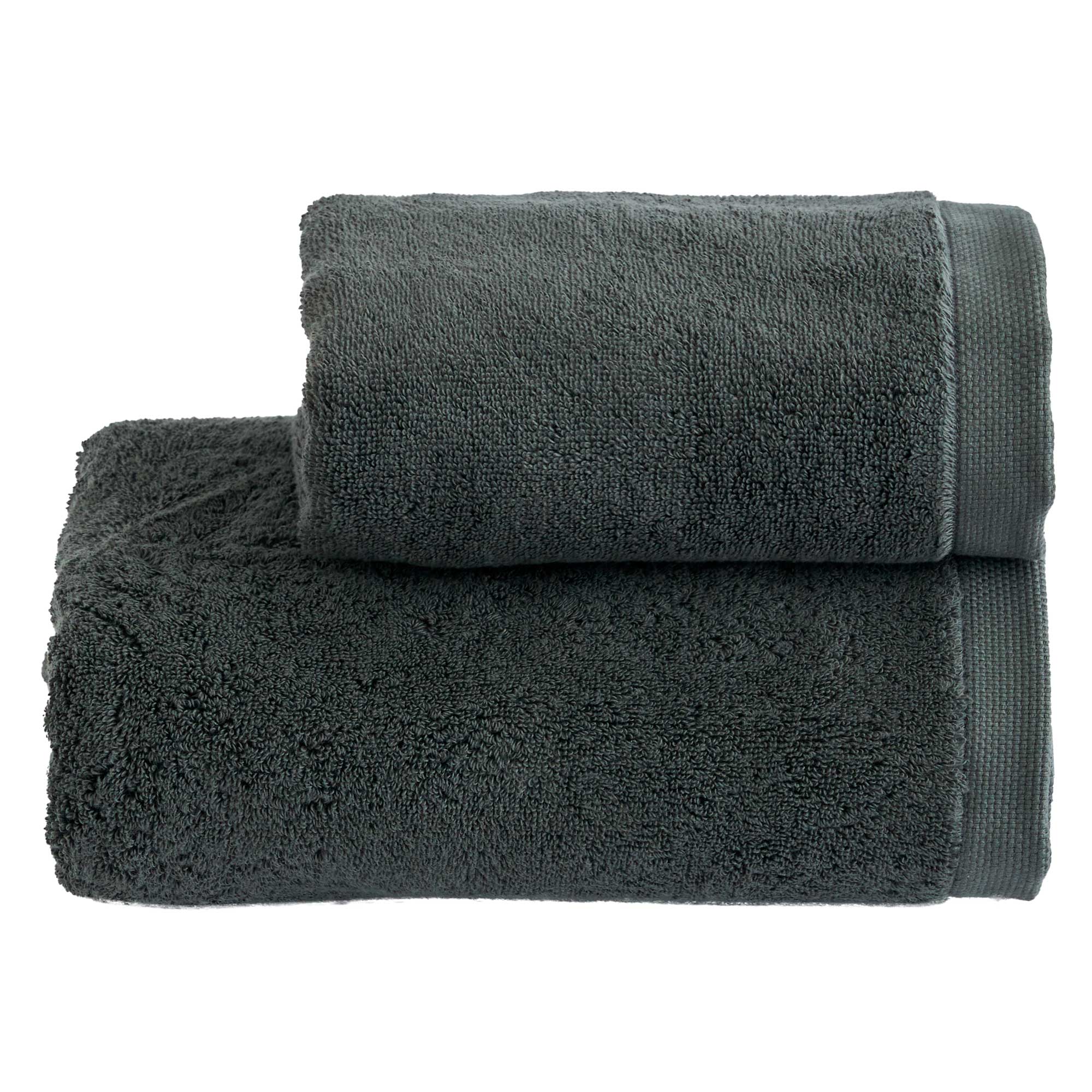 Set Asciugamani Super Soft ABBRACCIO Bagno Moreali Tessile Casa 60 x 100 / 40 x 60 Antracite