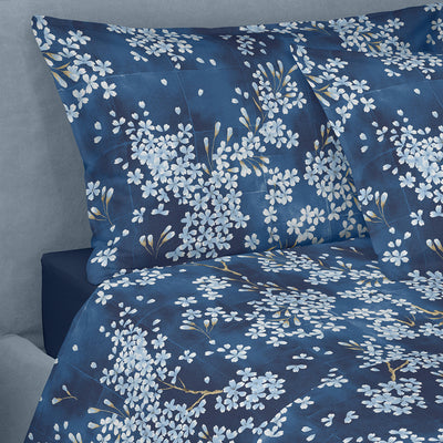 Completo Lenzuola Copriletto Percalle KIMONO Letto Fazzini