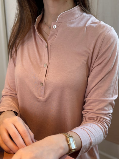 Camicia da Notte Donna Piping Abbigliamento Moreali Tessile Casa