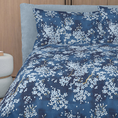 Parure Copripiumino Percalle KIMONO Letto Fazzini