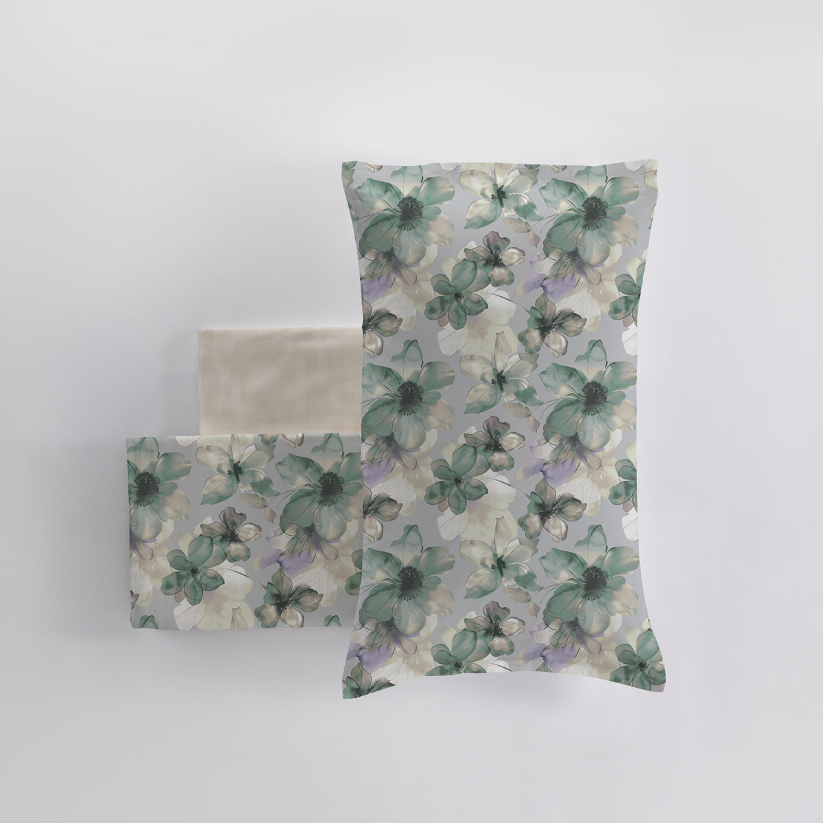 Completo Lenzuola CALDO COTONE 2621 Letto Cogal Matrimoniale Verde
