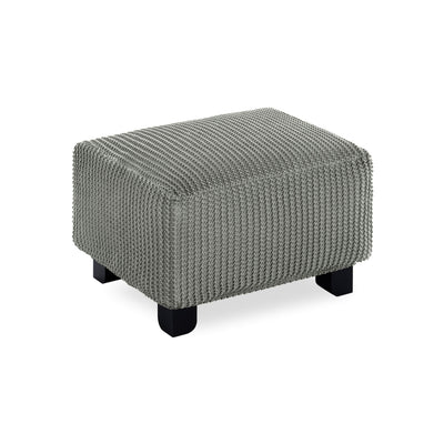 Copri Puff Multi-Stretch Soggiorno Belmarti Piccolo 40-65 cm Grigio