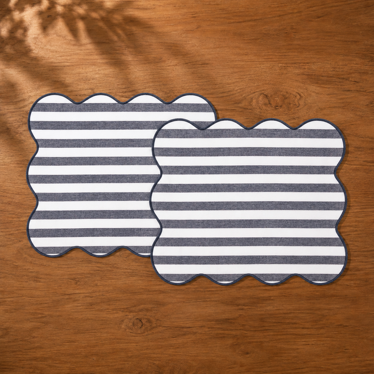 Set 2 Tovagliette EASY STRIPES Cucina Fazzini 35 x 45 Blu