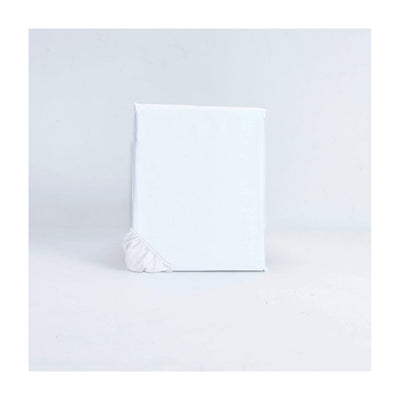 Sotto con Angoli Raso di Cotone Made in Italy Letto Moreali Tessile Casa Matrimoniale 160/180 x 200 Bianco