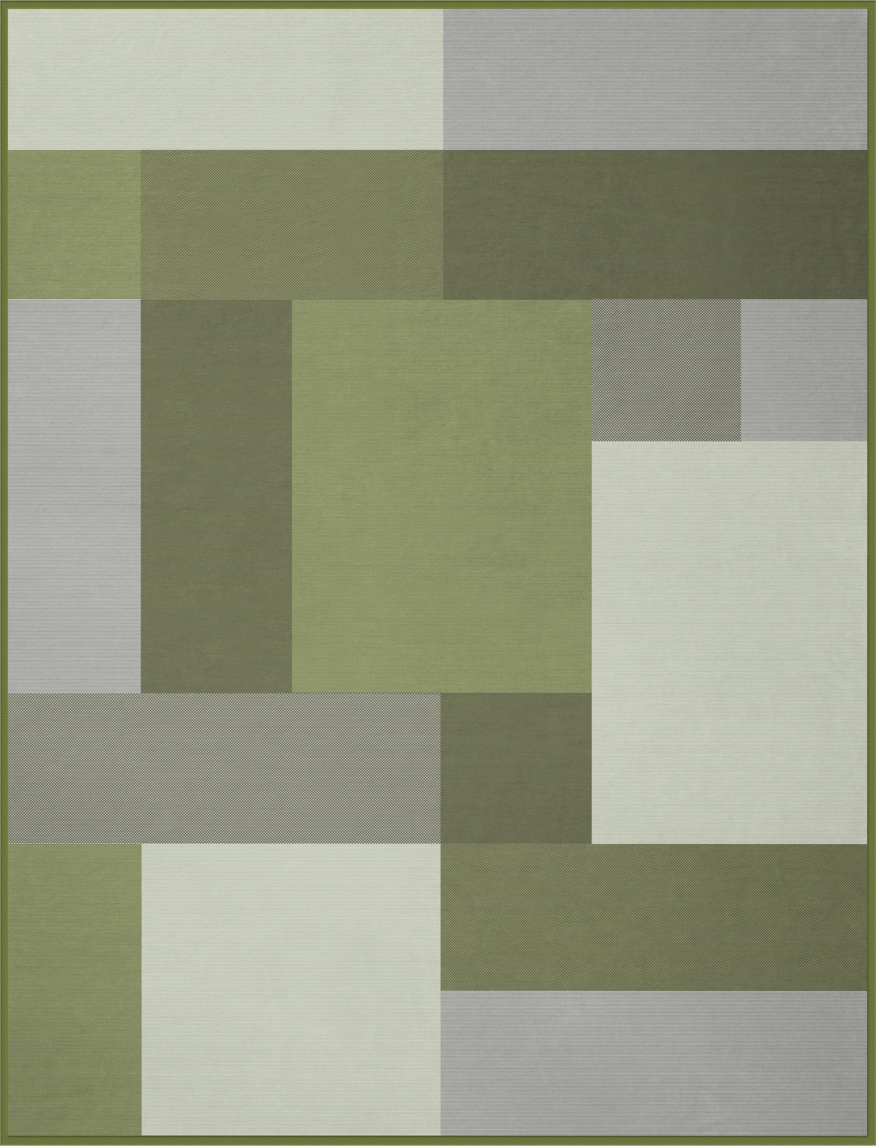 Plaid Caldo Cotone Vermont Salvia Soggiorno Borbo