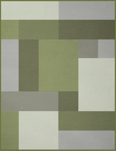 Plaid Caldo Cotone Vermont Salvia Soggiorno Borbo