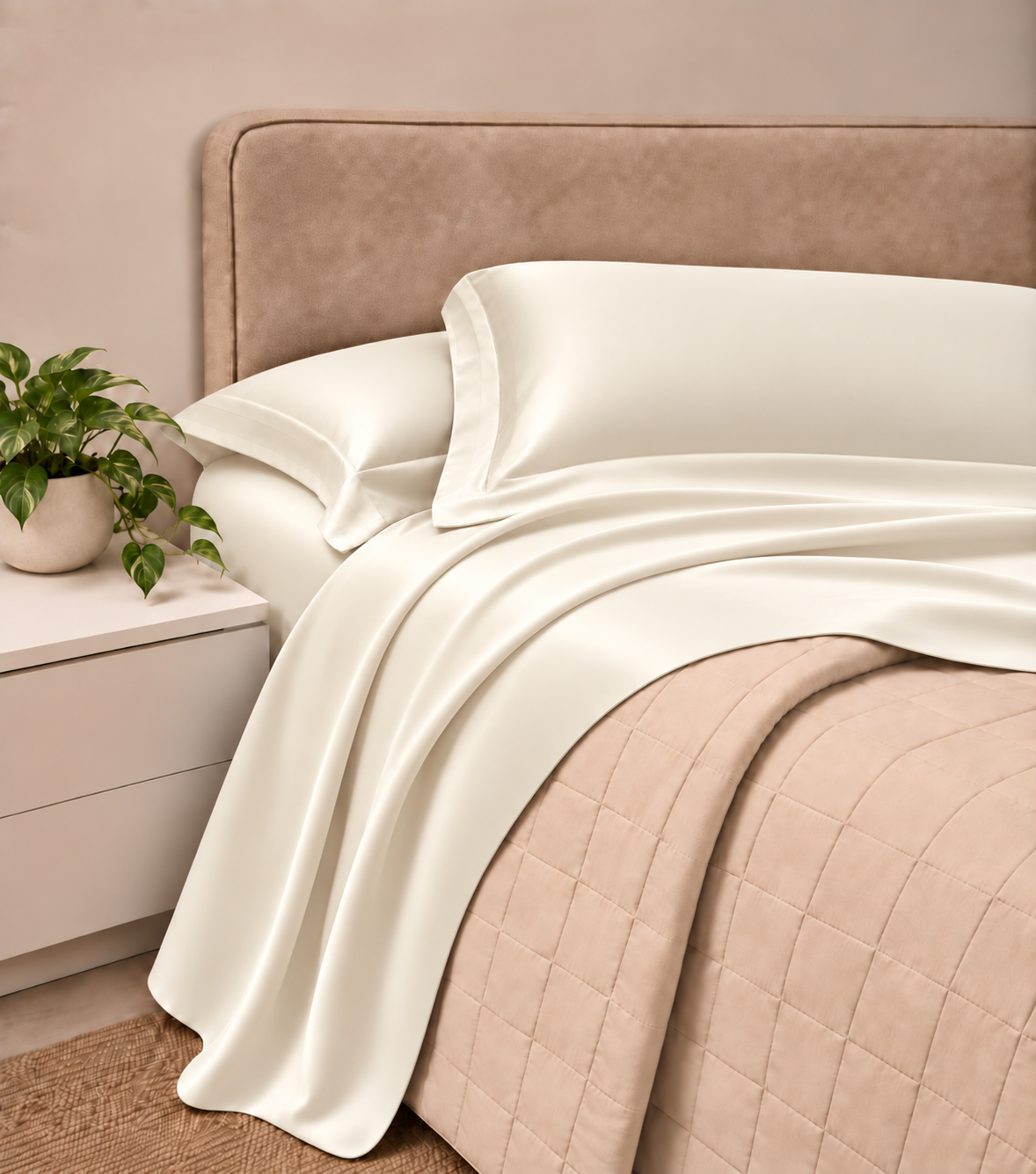 PROMO COMBO: Completo Lenzuola Raso Unito HOTELLERIE