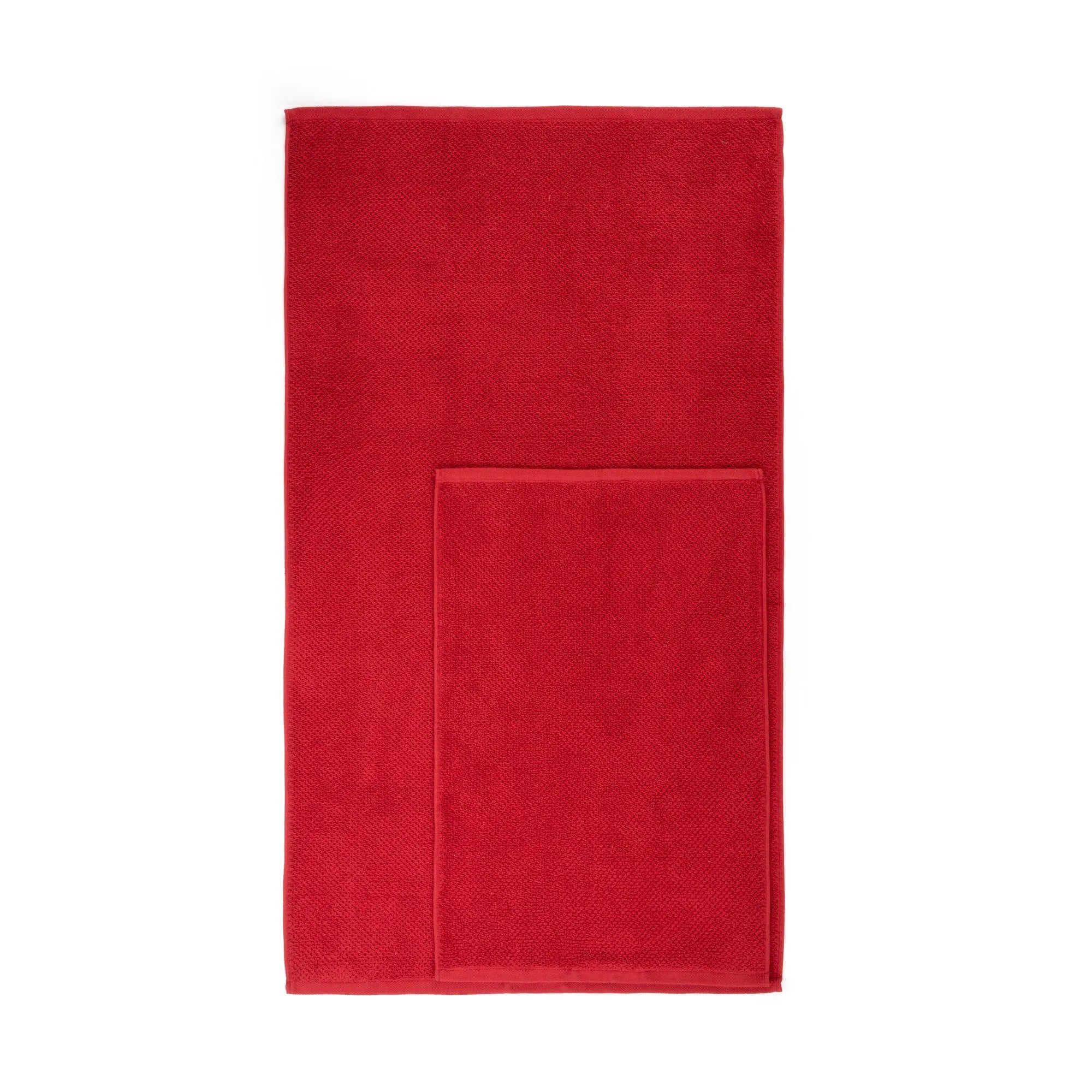 Set Asciugamani Pepe Bagno Maison Sucrée 60 x 105 / 40 x 60 Rosso var.19