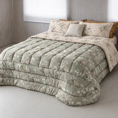 Trapunta Double Soft Peach Skin LES UNIQUES 2620 Letto Cogal 260 x 270 Verde