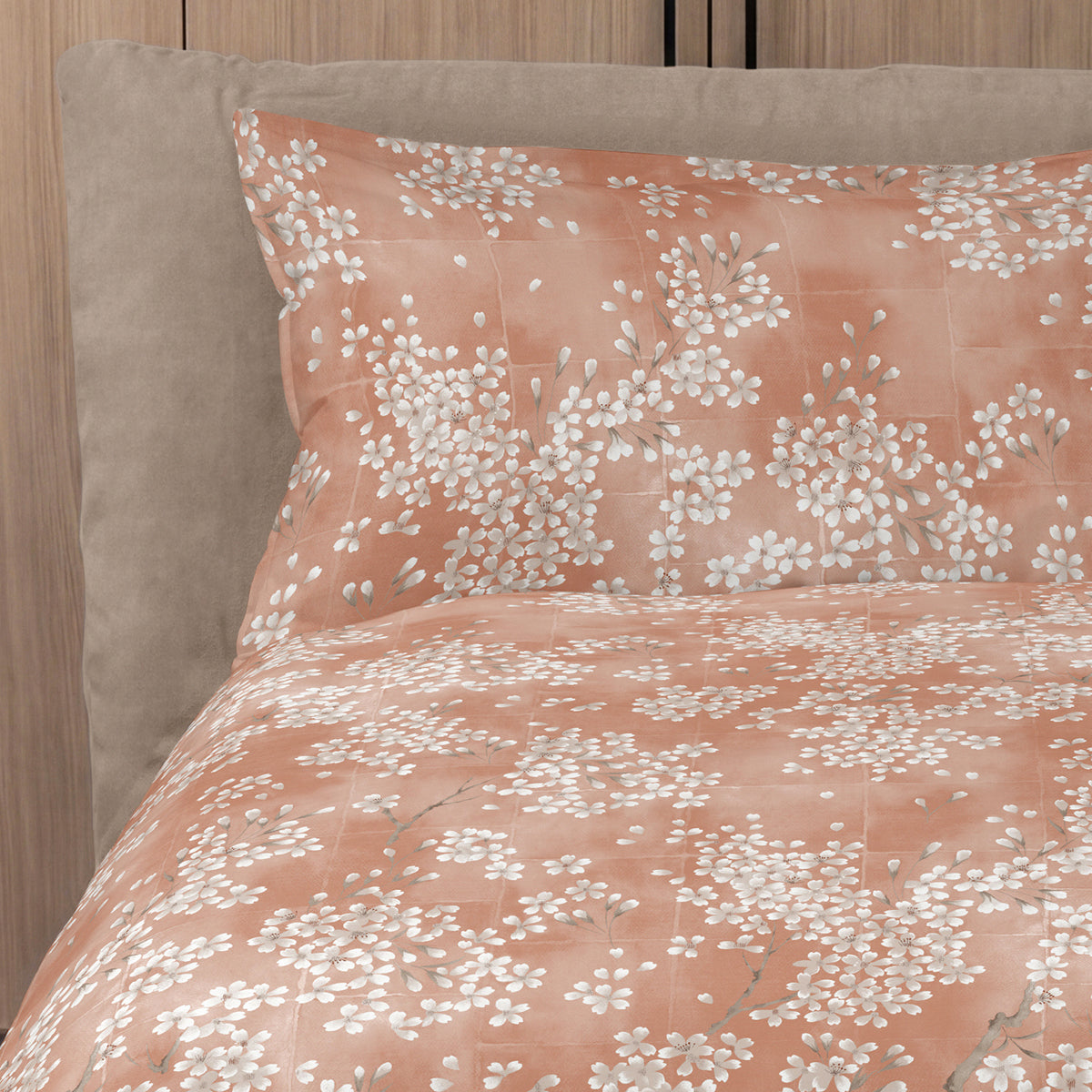 Parure Copripiumino Percalle KIMONO Letto Fazzini