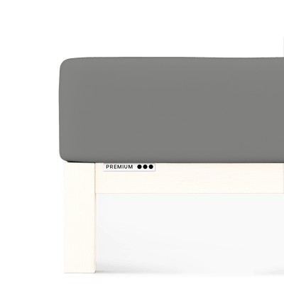 Sotto con Angoli in Jersey PREMIUM Letto Moreali Tessile Casa L - Matrimoniale/Francese | da 140x190 a 160x220 Grigio 128