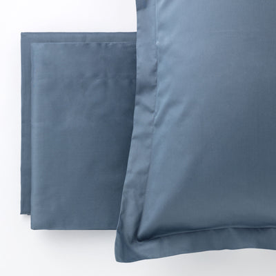 Completo Lenzuola Raso 300TC CHARME Letto Moreali Tessile Casa Matrimoniale Denim