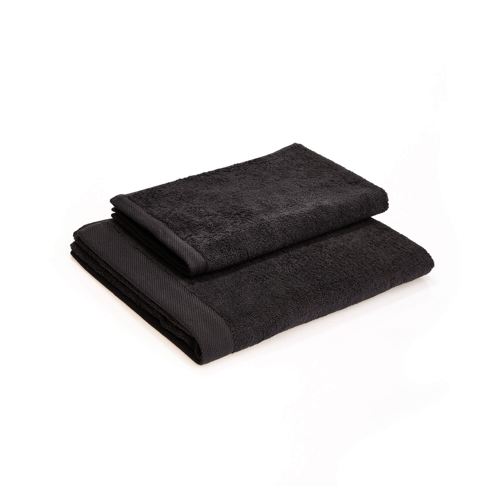 Set Asciugamani Cotone Americano MIKADO Bagno Cogal 60 x 100 / 40 x 60 Nero