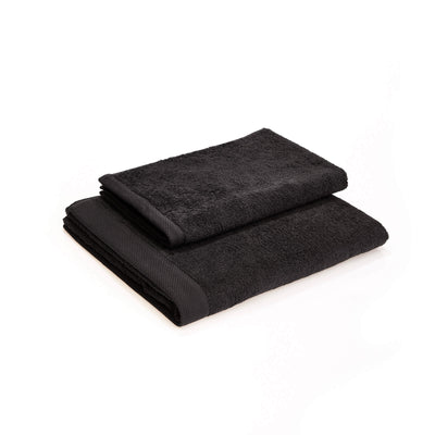Set Asciugamani Cotone Americano MIKADO Bagno Cogal 60 x 100 / 40 x 60 Nero