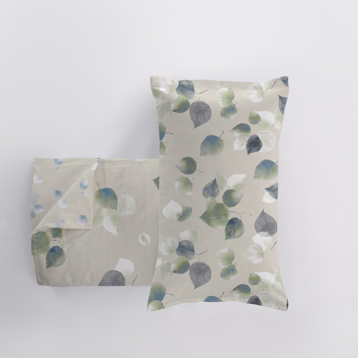 Parure Copripiumino Double Madapolam LES UNIQUES 2622 Letto Cogal Matrimoniale Metal Blue