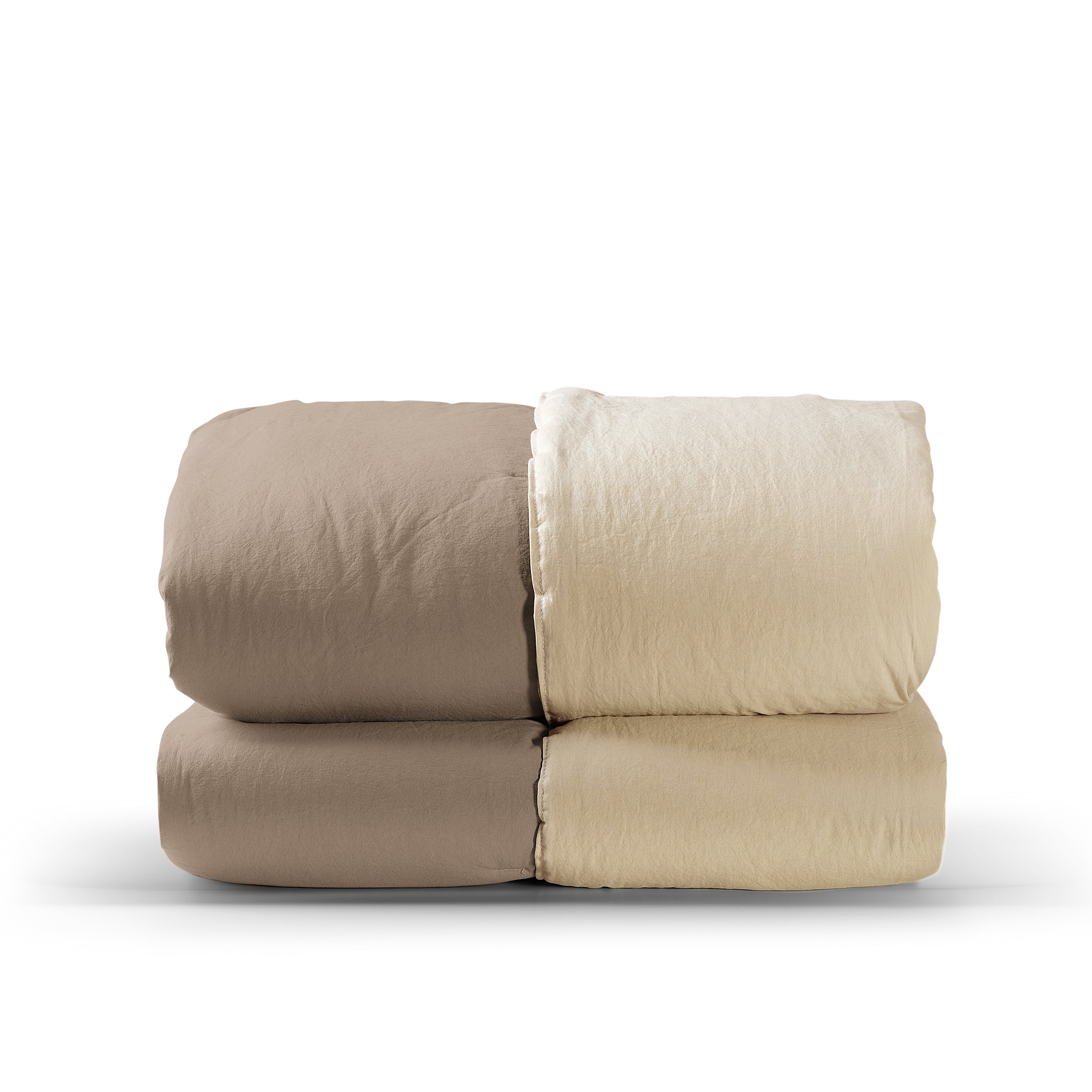 Trapunta MEDIA No-Stiro Double DUECENTO Letto Moreali Tessile Casa Matrimoniale 270 x 270 Tortora/Corda