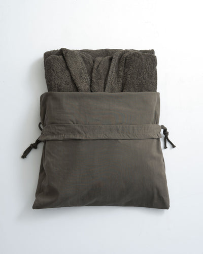 Accappatoio Spugna Leggera TRAVEL Bagno Moreali Tessile Casa S Antracite