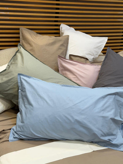 Coppia di Federe Percalle 200TC Eterno Letto Moreali Tessile Casa