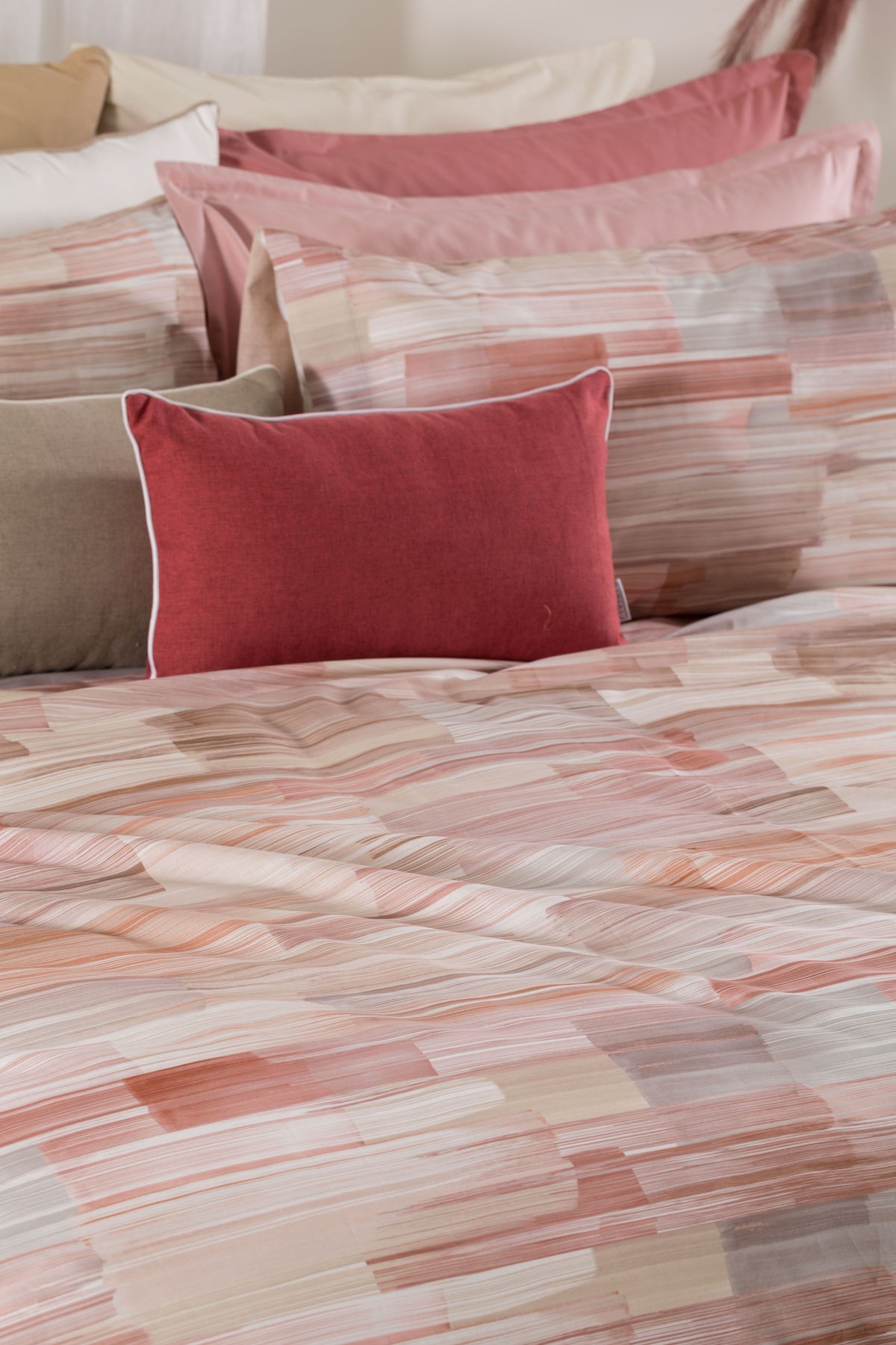 POPUP - Completo Lenzuola Copriletto Cotone Stampato MANJOLA Letto Riviera Piazza e Mezzo Ambra