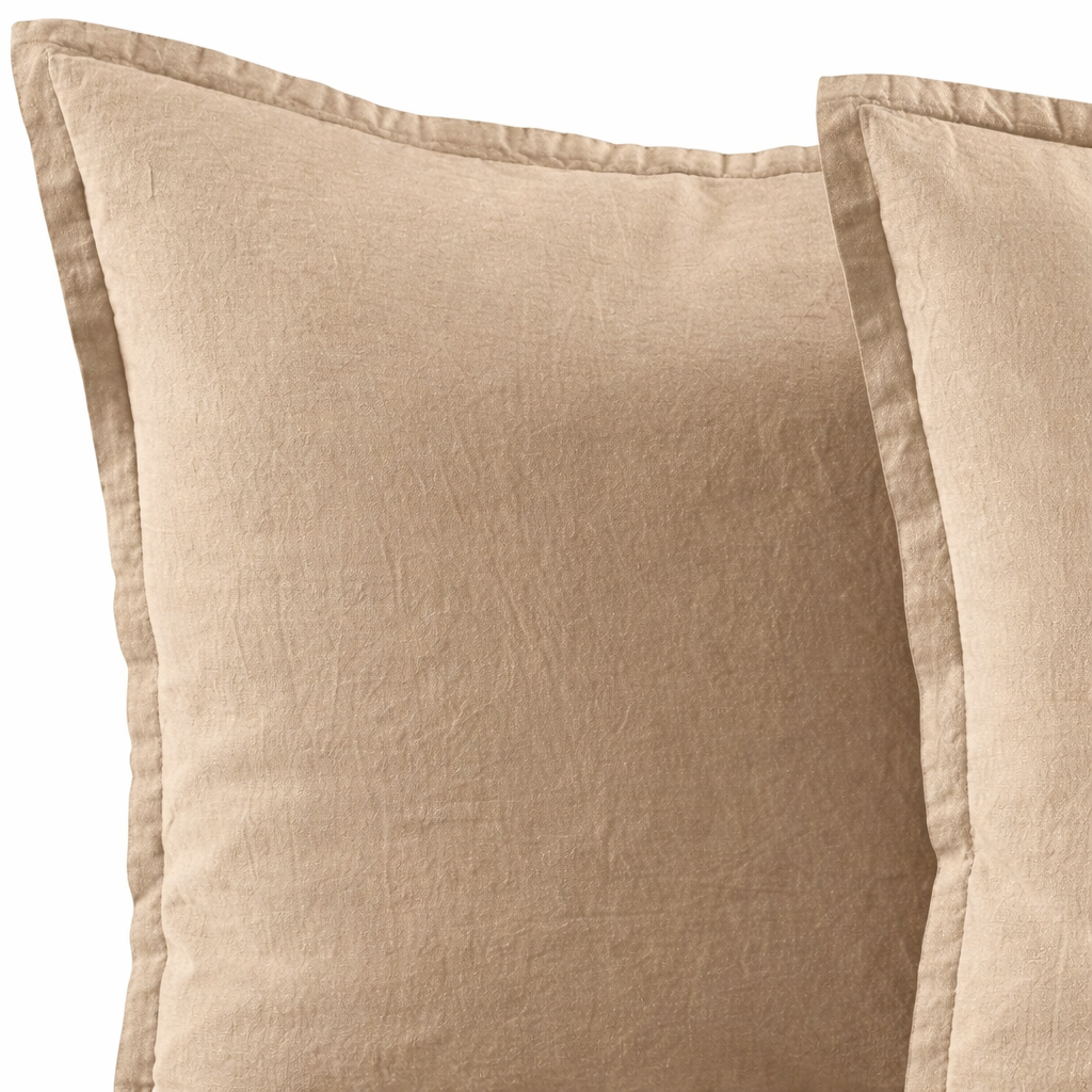 Coppia Federe Cotone No-Stiro ESSENZIALE Letto Moreali Tessile Casa 50 x 80 cm Corda