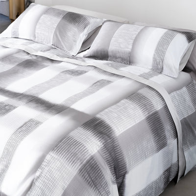 Completo Lenzuola Copriletto Raso 300TC ADAM Letto Galizzi Matrimoniale Pietra
