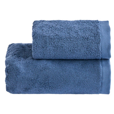Set Asciugamani Super Soft ABBRACCIO Bagno Moreali Tessile Casa 60 x 100 / 40 x 60 Denim