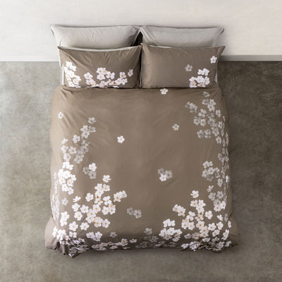 Parure Copripiumino Madapolam FLOWER POWER 2668 Letto Cogal Matrimoniale Lino