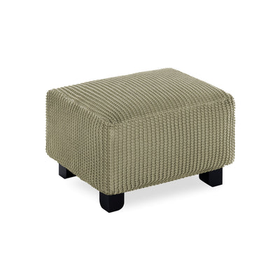 Copri Puff Multi-Stretch Soggiorno Belmarti Piccolo 40-65 cm Tortora