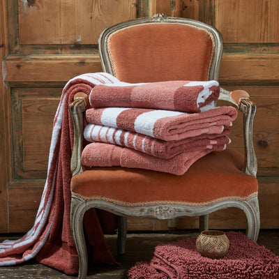 Set Asciugamani Cotone Americano Tinto Filo VANCOUVER Bagno Cogal