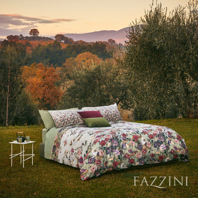 Parure Copripiumino Raso 300 Fili NETTARE Letto Fazzini