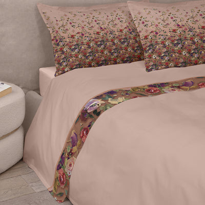 Completo Lenzuola Raso 300 Fili NETTARE Letto Fazzini