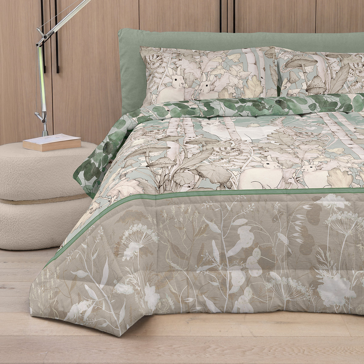 Trapunta Percalle YAMATO Letto Fazzini 270 x 270 Naturale