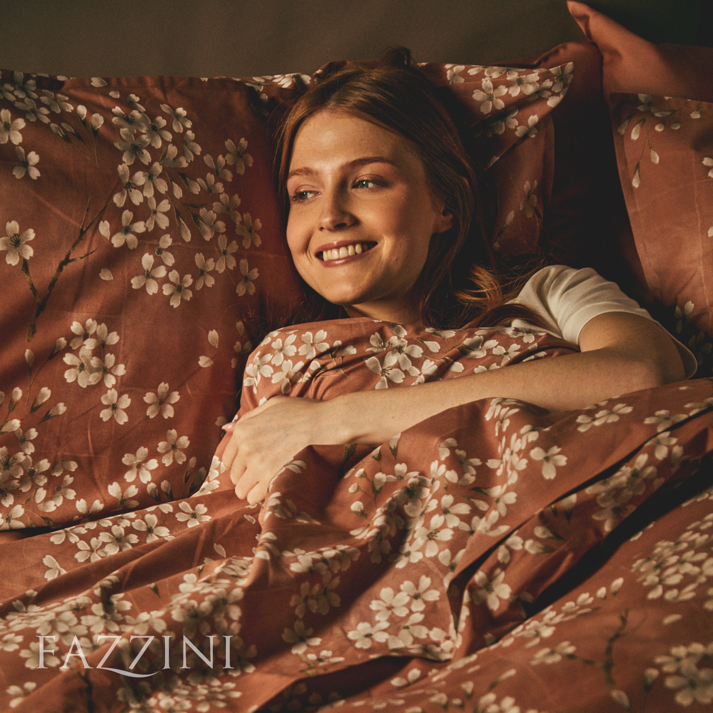 Parure Copripiumino Percalle KIMONO Letto Fazzini