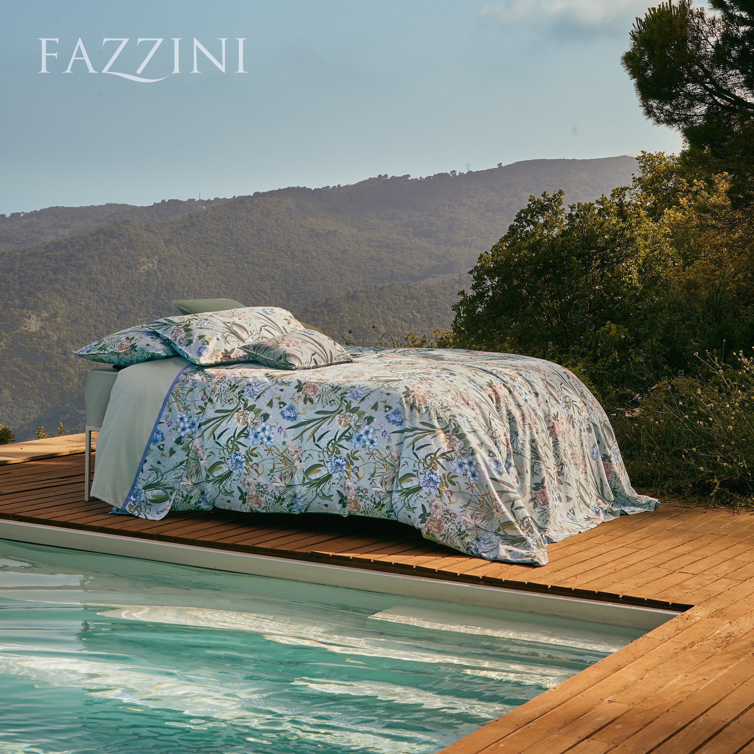 Parure Copripiumino Raso 300TC VANITAS Letto Fazzini