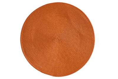 Set 4 Sottopiatti INTRECCIO Accessorio Moreali Tessile Casa Diametro 38 Arancione