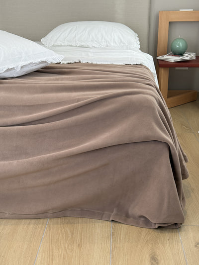 Coperta Pile Battuto ABBRACCIO Soggiorno Moreali Tessile Casa Plaid/Coperta 160 x 210 Tortora