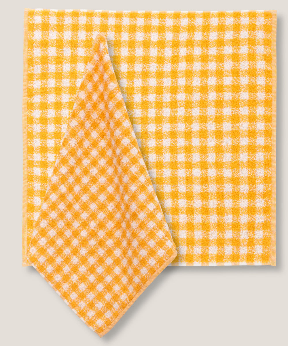 Set Canovacci Tela+Spugna QUADRETTI Cucina Moreali Tessile Casa 50 x 70 / 50 x 50 Giallo