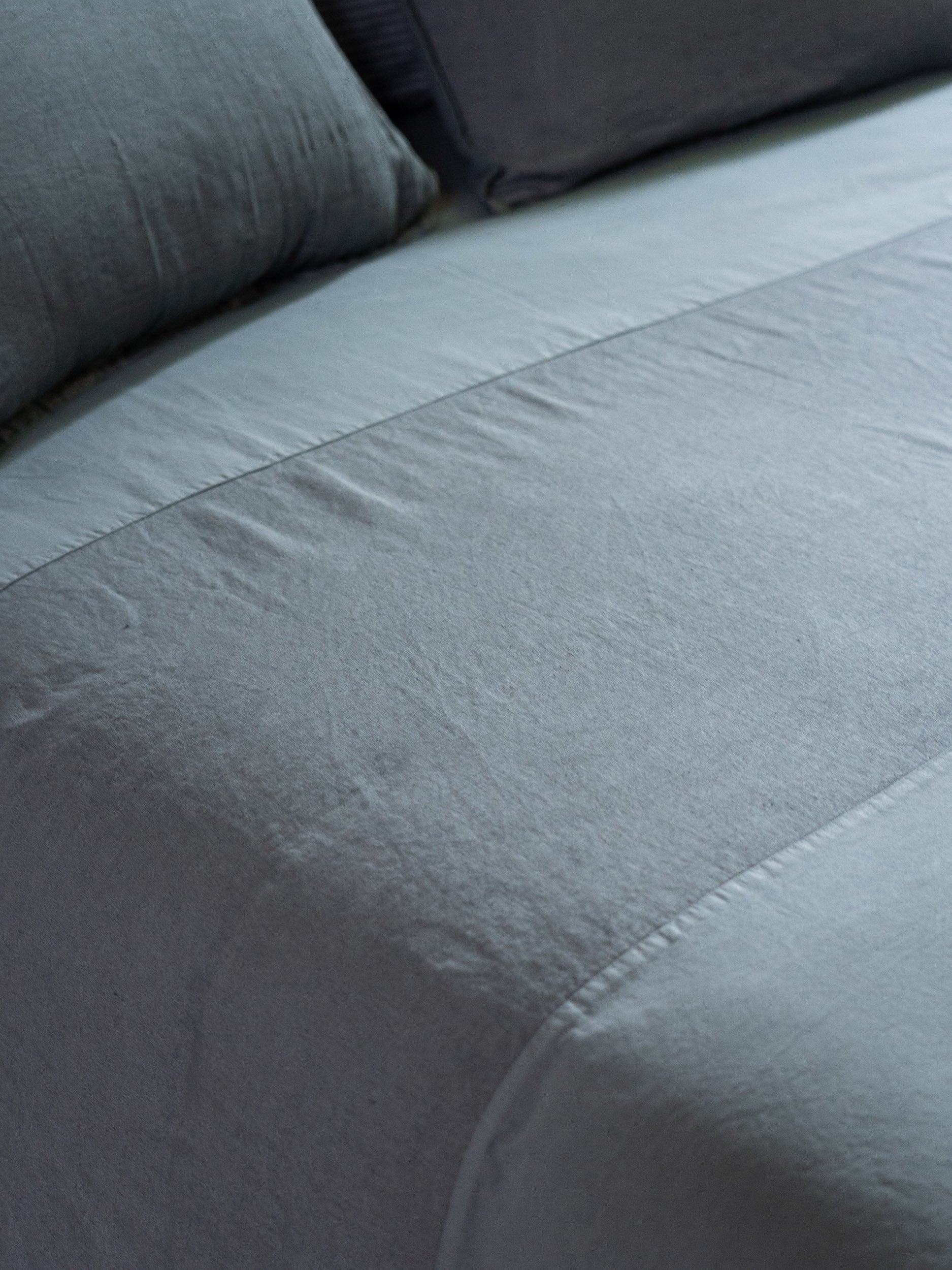 Parure Copripiumino No-Stiro Lino/Cotone NIRANO Letto Moreali Tessile Casa