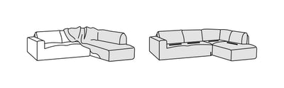 Copridivano Chaise Longue Bracciolo Alto Soggiorno Belmarti