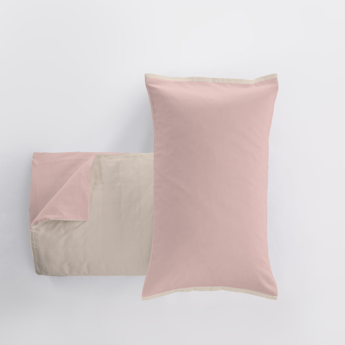 Completo Lenzuola Caldo Cotone BICOLOR Letto Cogal