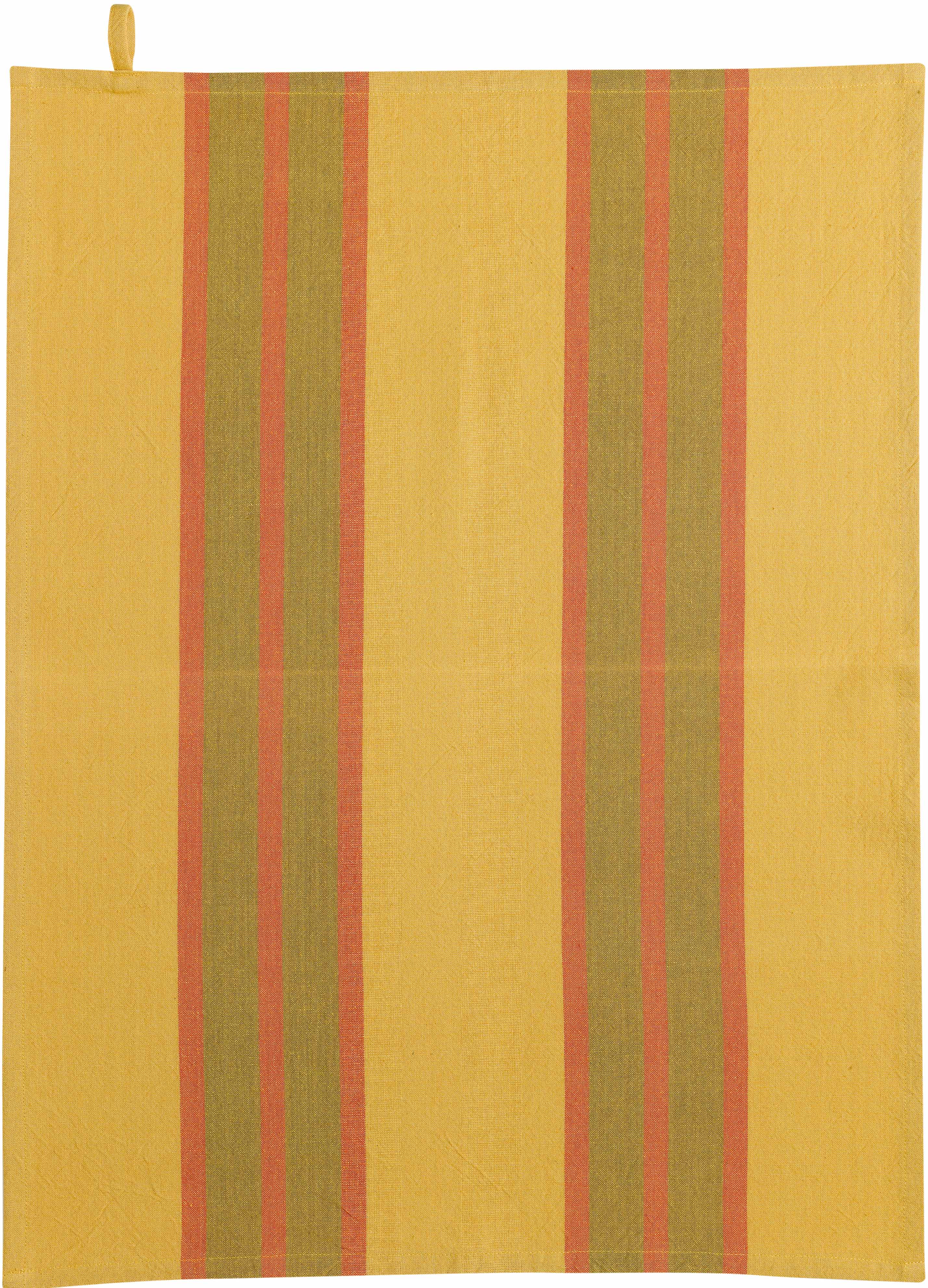 Canovaccio Cotone Riciclato Yuna Ocra Cucina Vivaraise 50 x 70 cm Ocra