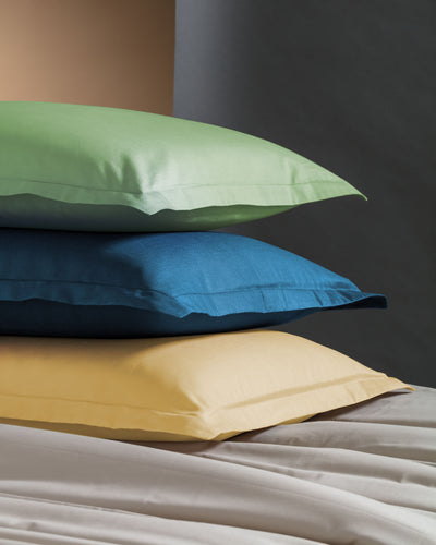 Coppia Federe Cotone MADAPOLAM Letto Riviera