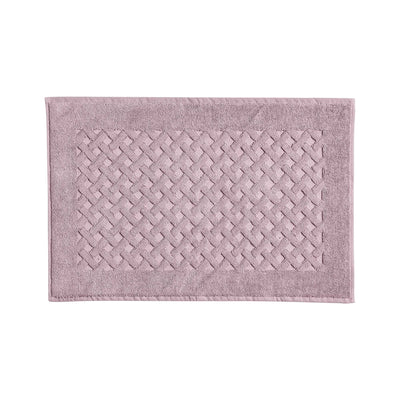 Tappeto Gommato in Spugna Intrecciata CAREZZA Bagno Moreali Tessile Casa 60 x 90 Rosa Tenue