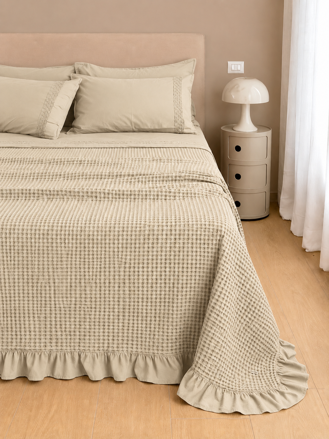 Copriletto Ape Frappa Made in Italy Letto Moreali Tessile Casa Matrimoniale 270 x 270 Corda