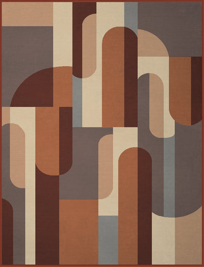 Plaid Caldo Cotone Echo Terra Soggiorno Borbo 150 x 200 Terra