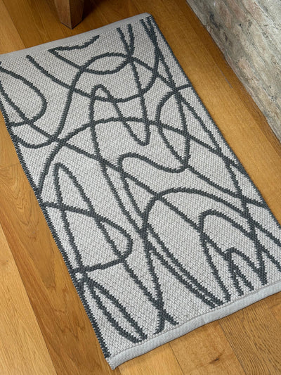 Tappeto Artigianale Lino/Cotone ABSTRACT Soggiorno Moreali Tessile Casa