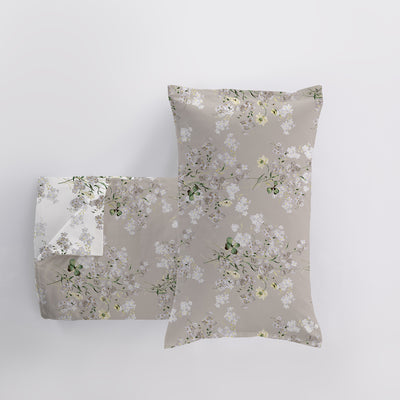 Parure Copripiumino Double CALDO COTONE 2620 Letto Cogal Matrimoniale Silver Grey