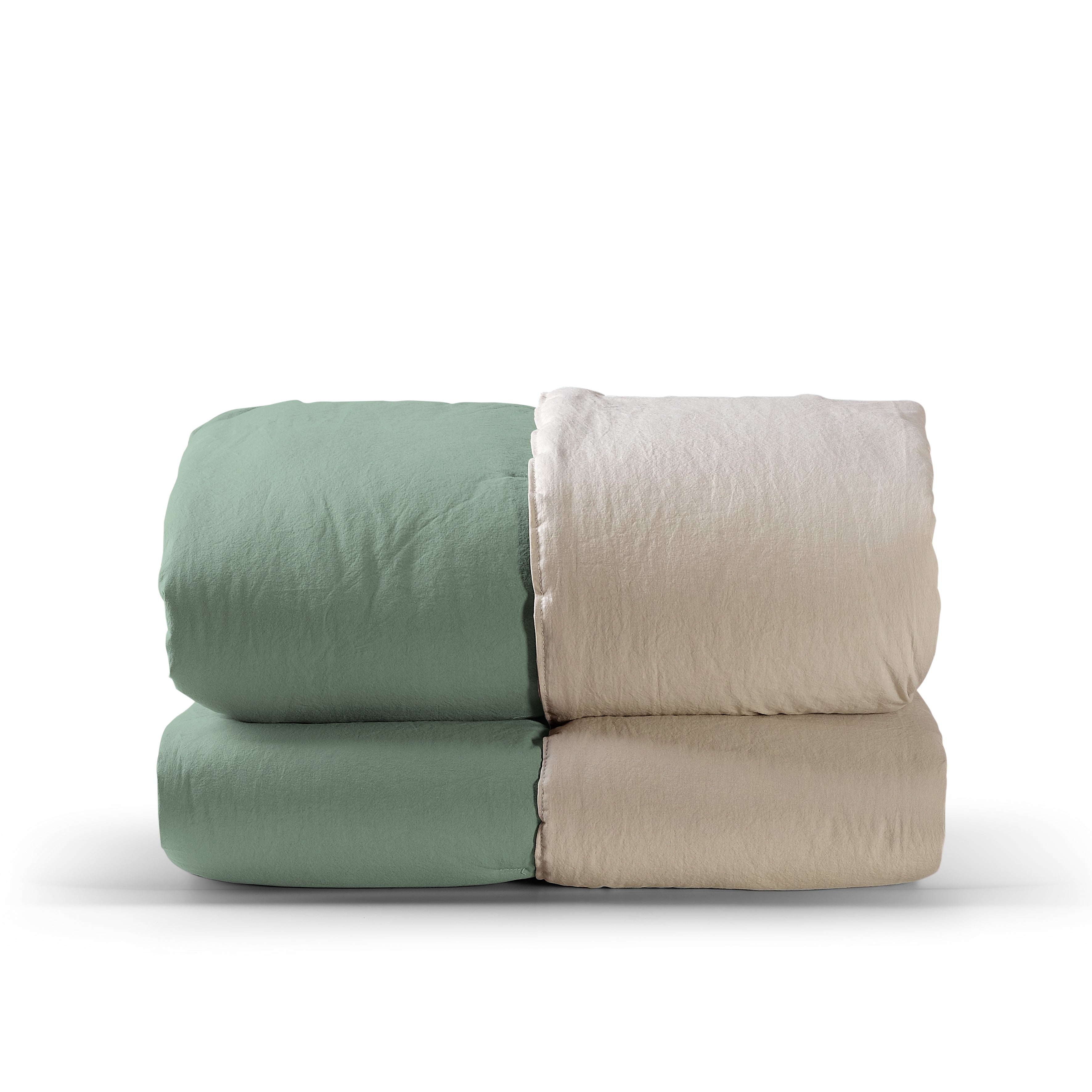 Trapunta CALDA No-Stiro Double TRECENTO Letto Moreali Tessile Casa Matrimoniale 270 x 270 Verde/Corda