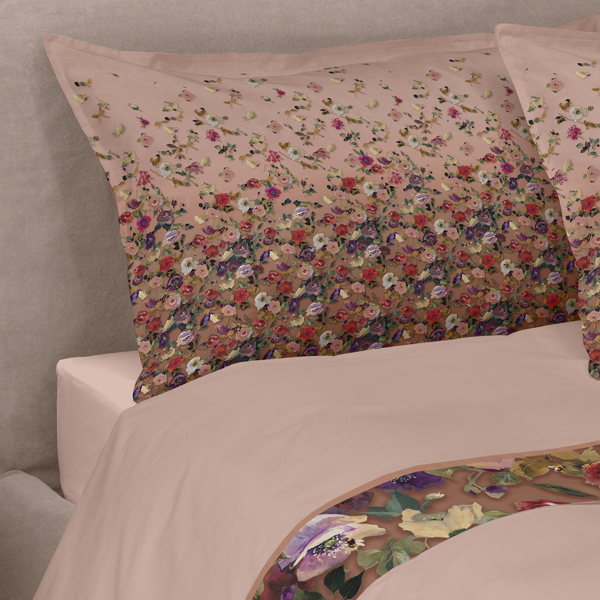 Completo Lenzuola Raso 300 Fili NETTARE Letto Fazzini
